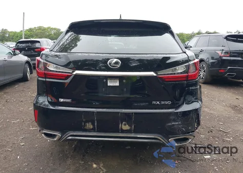 2016 Lexus Rx 350/Base/F Sport z USA, uszkodzony, nr VIN 2T2BZMCA4GC048848